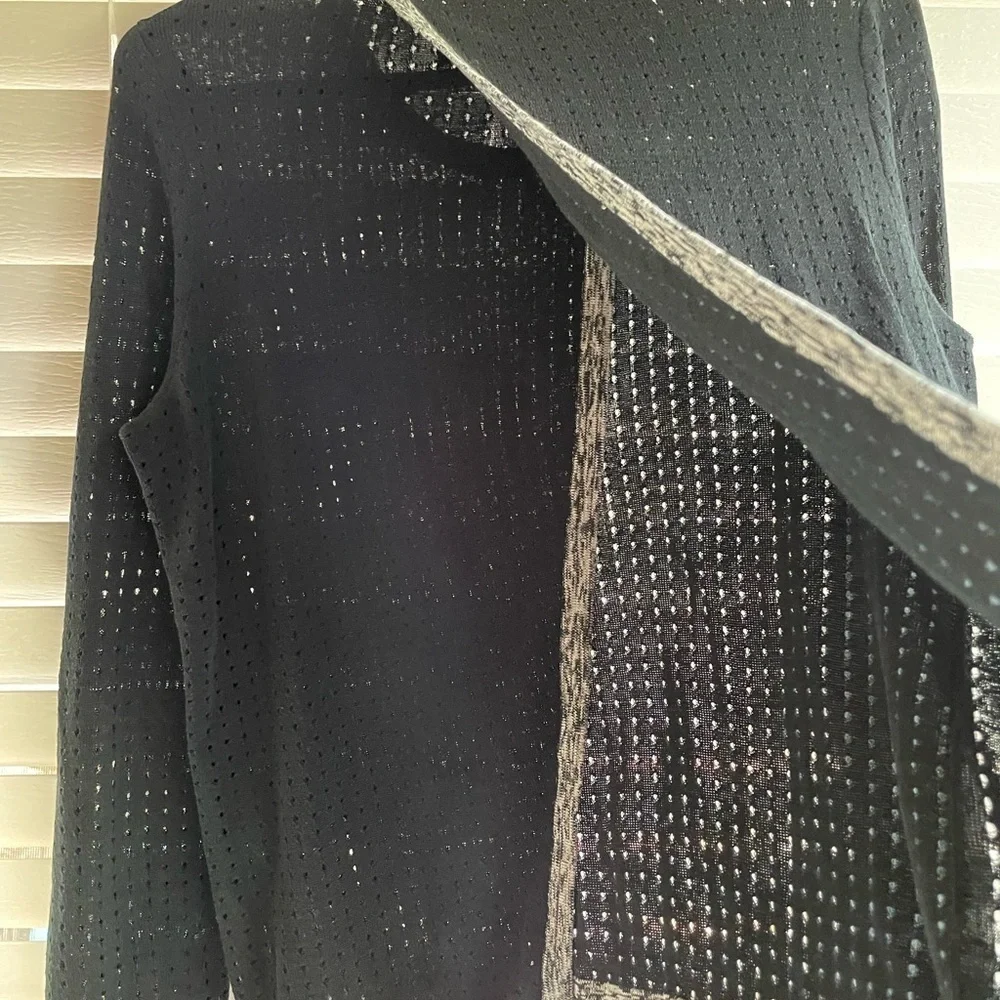RAG & Bone Ariana Perforated Split-Back Sweater size S